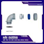 Đầu nối ống ruột gà lõi thép vuông góc với hộp