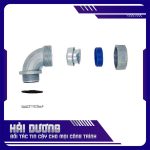 Đầu nối ống ruột gà lõi thép vuông góc với hộp