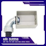 Đầu nối ống ruột gà lõi thép vuông góc với hộp