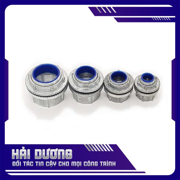 Đầu nối ống thép luồn dây điện ren với hộp đi