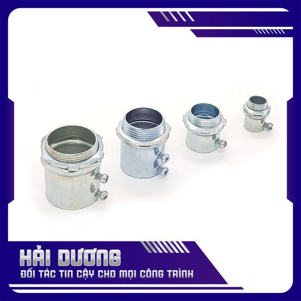 Đầu nối ống thép luồn dây điện trơn EMT vào hộ