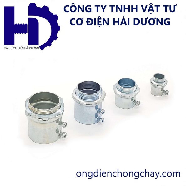 Đầu nối ống thép luồn dây điện trơn EMT vào hộp điện