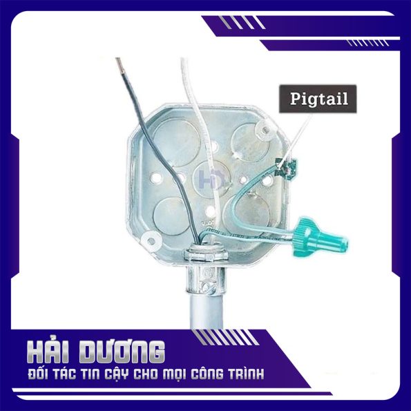 Hộp bát giác ống thép luồn dây điện