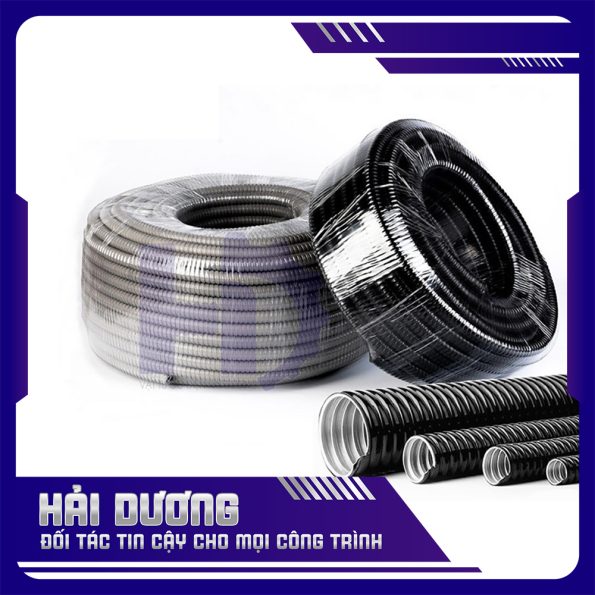 Ống ruột gà lõi thép bọc nhựa PVC
