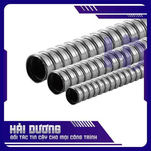 Ống ruột gà lõi thép không bọc nhựa