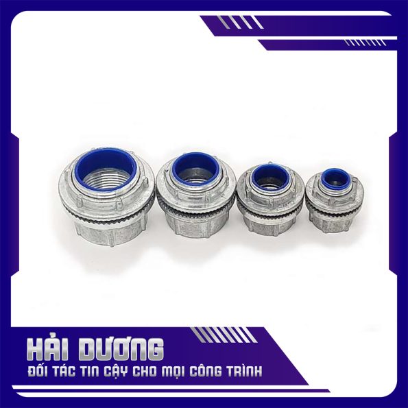 Đầu nối ống thép luồn dây điện ren với hộp đi