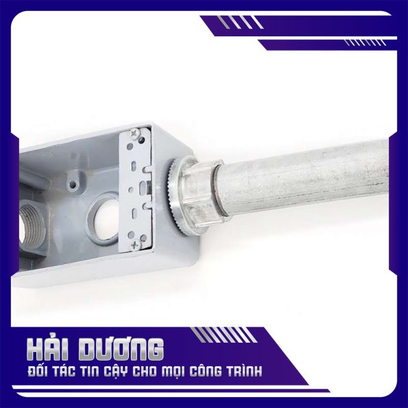 Đầu nối ống thép luồn dây điện ren với hộp đi