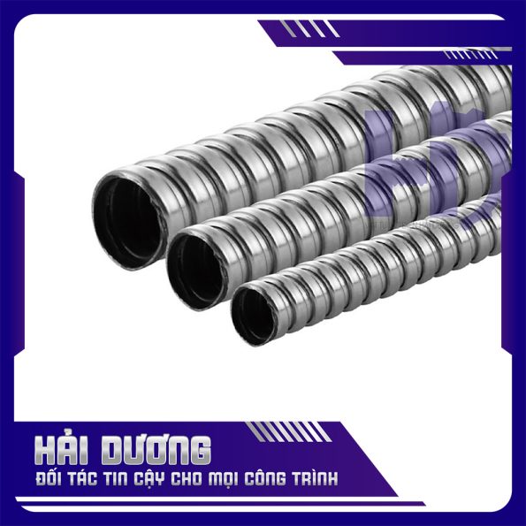 Ống ruột gà lõi thép không bọc nhựa