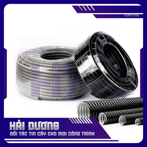 Ống ruột gà lõi thép bọc nhựa PVC