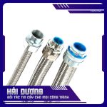 Ống ruột gà lõi thép bọc nhựa bọc lưới inox