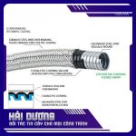 Ống ruột gà lõi thép bọc nhựa bọc lưới inox