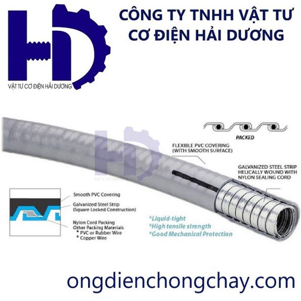ỐNG RUỘT GÀ THÉP BỌC NHỰA PVC CHỐNG THẤM DẦU CHỐNG NƯỚC (1)