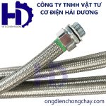 Ống ruột gà lõi thép bọc nhựa bọc lưới inox